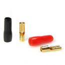 Flatstiftskontakt 2,8 mm f&ouml;rgylld, Flatstift guld