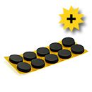 CD-f&auml;stpunkt - svart, 10-pack, CD-h&aring;llare