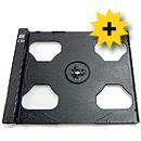 CD-insats svart f&ouml;r 2 CD, 10-pack, CD-askar