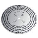 Audio Technica 6180 - stroboskopskiva, Inst&auml;llning skivspelare