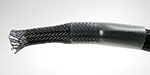 Kabel förberedd för kapning med värme